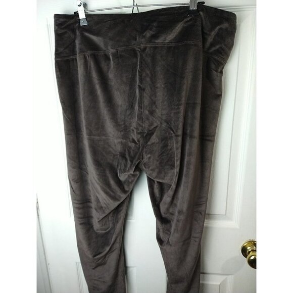 Woman With Control Dark Brow Knit Corduroy Wide Band Pants. Size 1XT - Picture 12 of 13